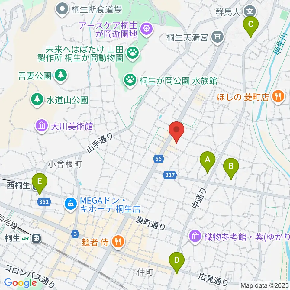 有鄰館周辺のコンビニエンスストア一覧地図