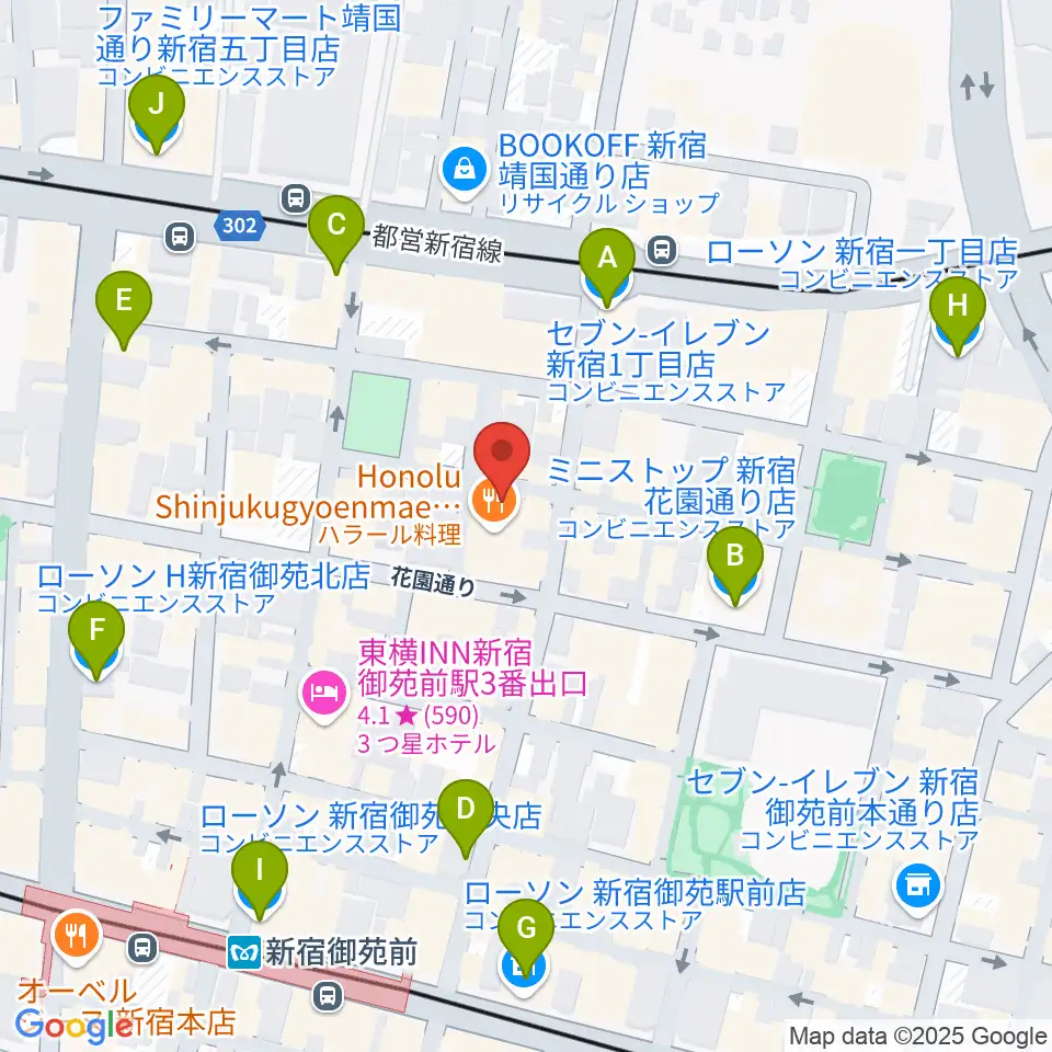 MERRY-GO-ROUND周辺のコンビニエンスストア一覧地図