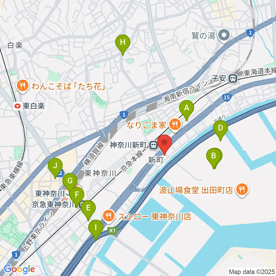 横浜ベイサイドスタジオ周辺のコンビニエンスストア一覧地図