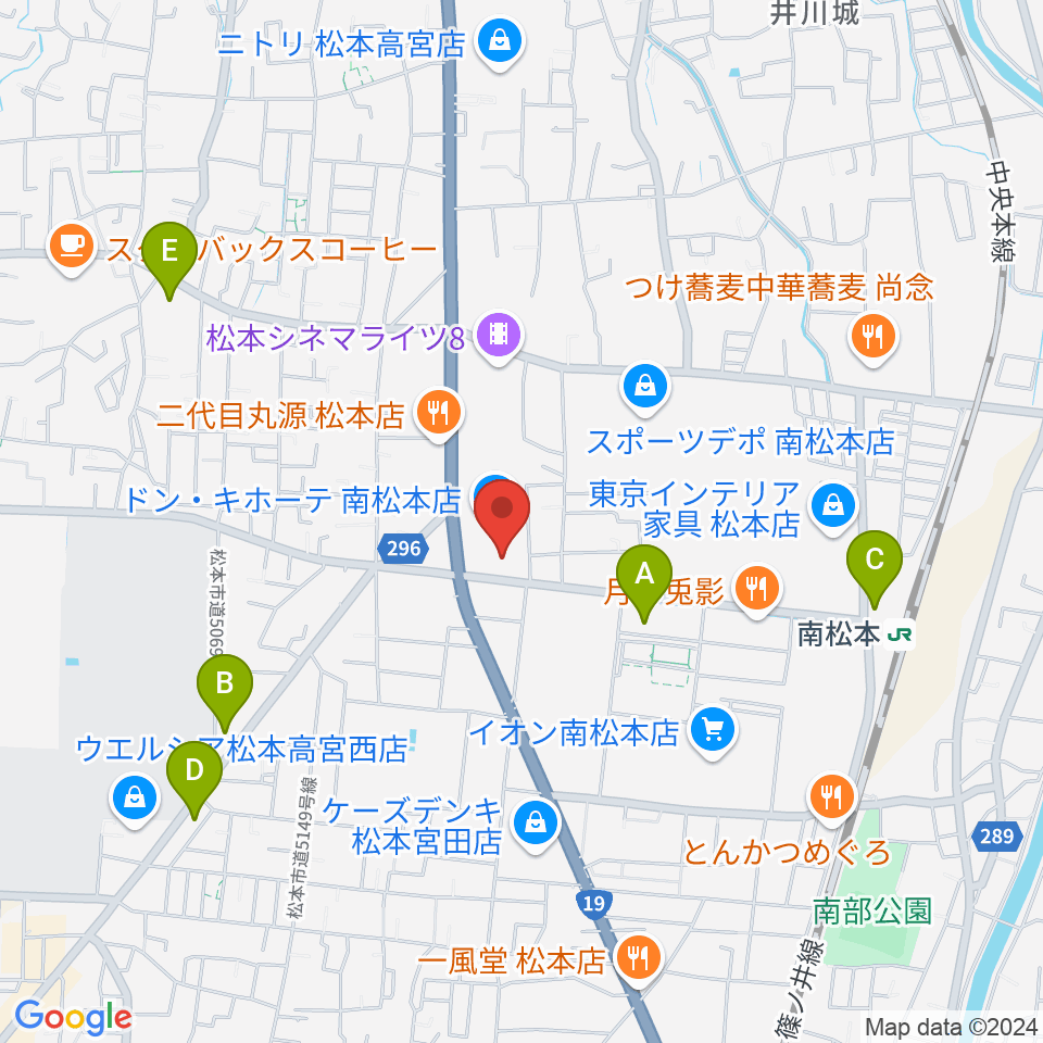 南松ホール周辺のコンビニエンスストア一覧地図