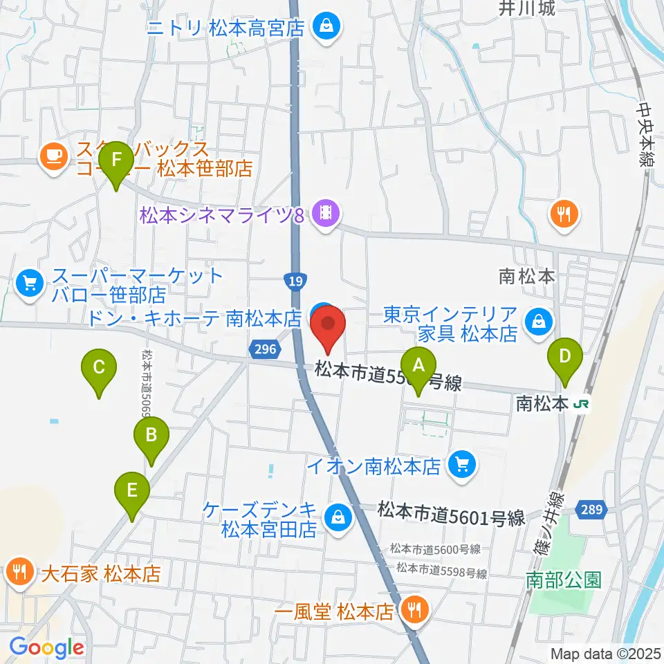 南松ホール周辺のコンビニエンスストア一覧地図