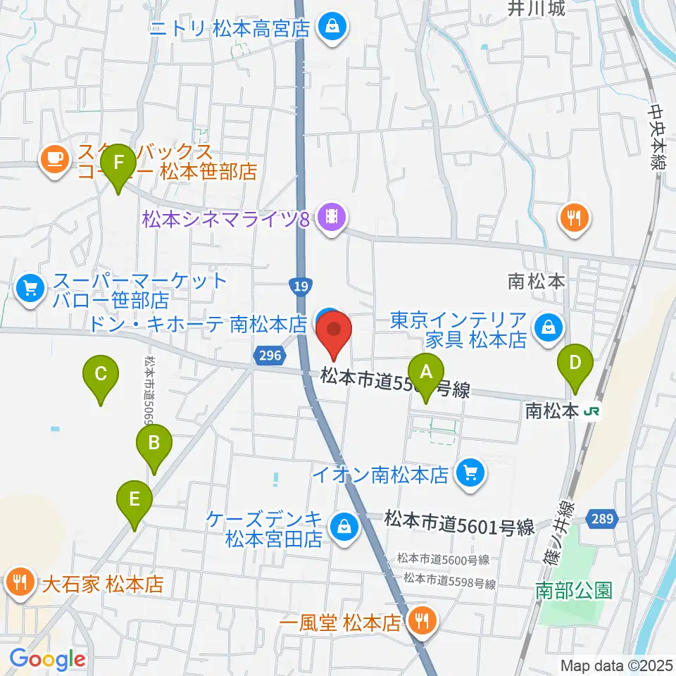 南松ホール周辺のコンビニエンスストア一覧地図