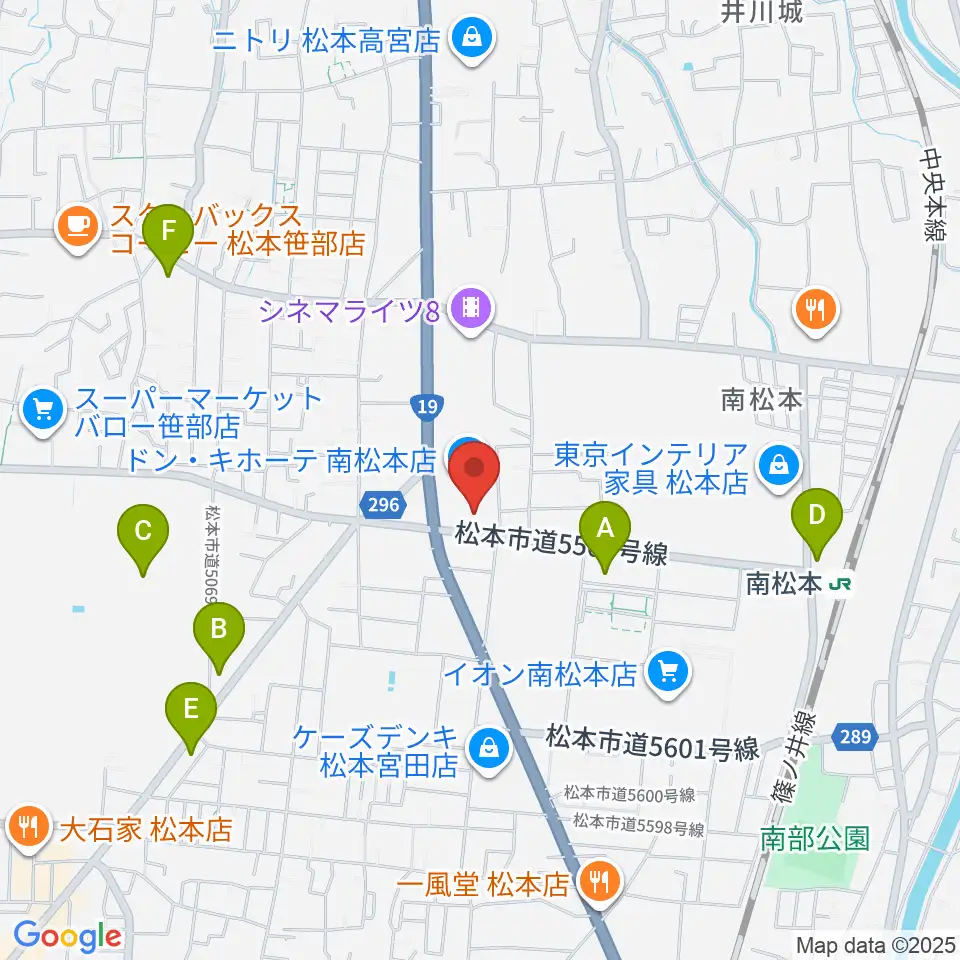 南松ホール周辺のコンビニエンスストア一覧地図