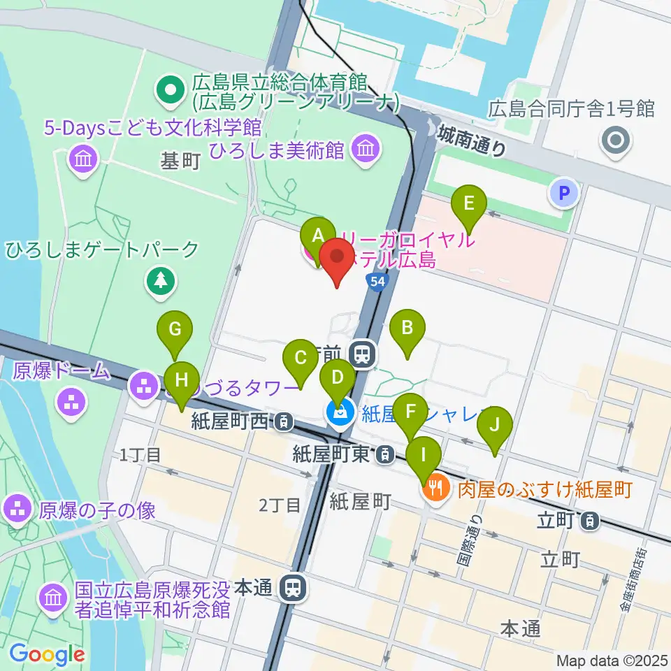 NTTクレドホール周辺のコンビニエンスストア一覧地図