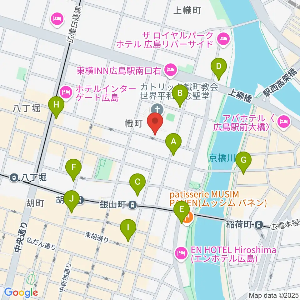 エリザベト音楽大学セシリアホール周辺のコンビニエンスストア一覧地図