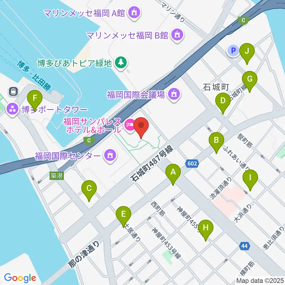 湾岸劇場 博多扇貝周辺のコンビニエンスストア一覧地図