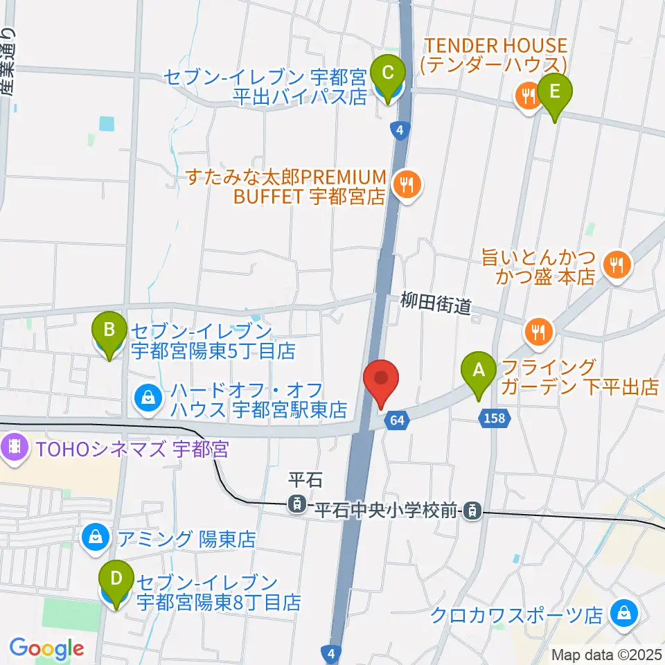 ハードロックハウス・LIP'S SOUND周辺のコンビニエンスストア一覧地図