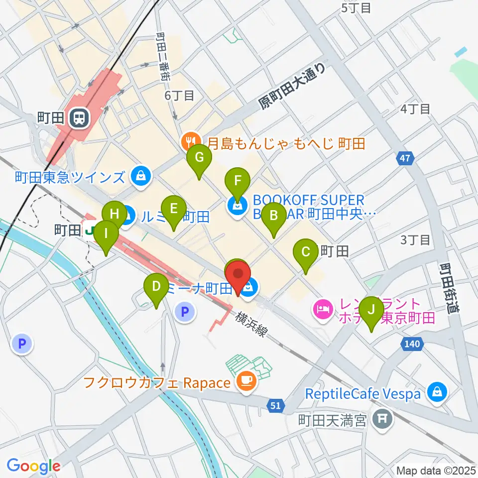 NHK文化センター町田教室周辺のコンビニエンスストア一覧地図