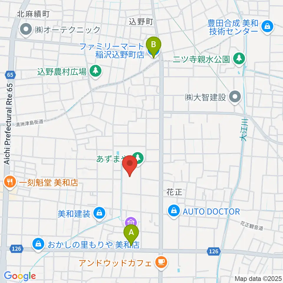あま市美和文化会館周辺のコンビニエンスストア一覧地図