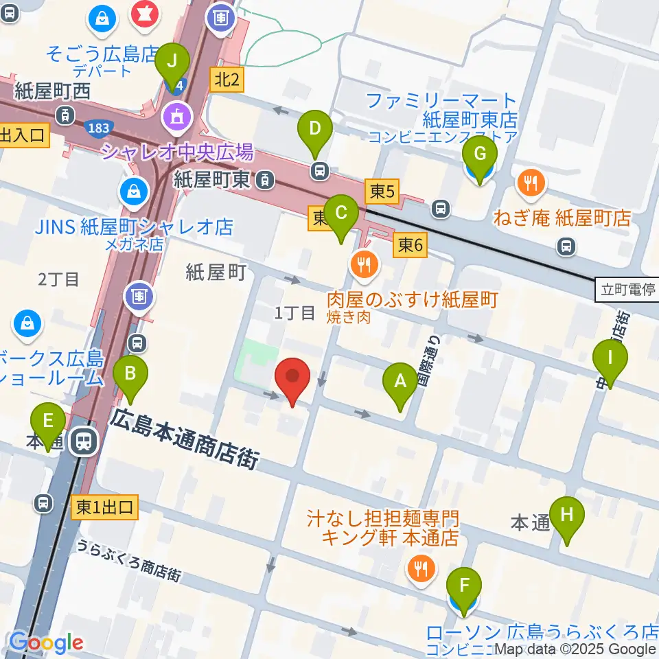 浜松ピアノ社周辺のコンビニエンスストア一覧地図