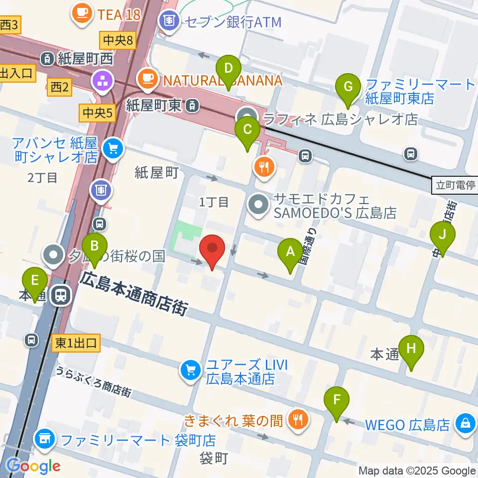 浜松ピアノ社周辺のコンビニエンスストア一覧地図