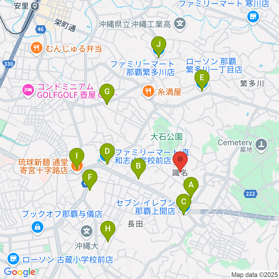 華音 音楽教室周辺のコンビニエンスストア一覧地図