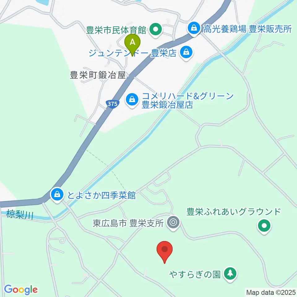 東広島市豊栄生涯学習センター周辺のコンビニエンスストア一覧地図