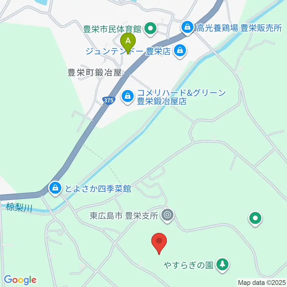 東広島市豊栄生涯学習センター周辺のコンビニエンスストア一覧地図