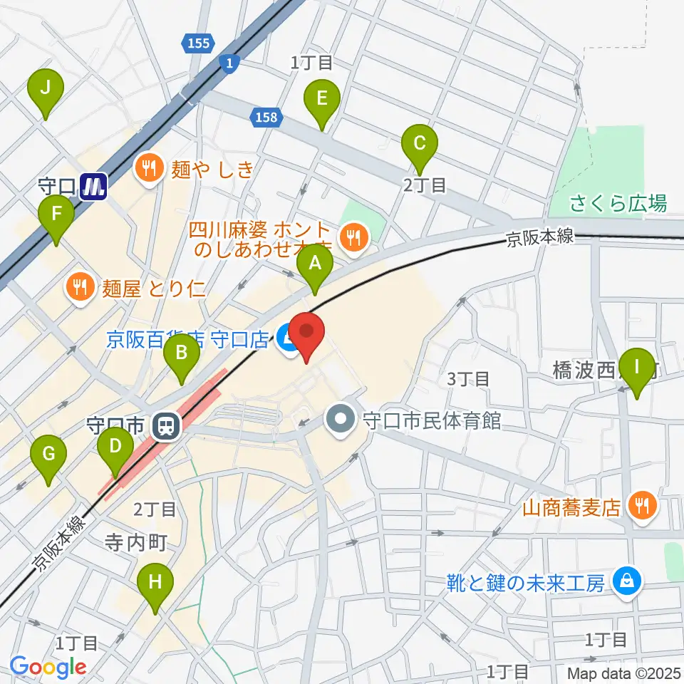 NHK文化センター 守口教室周辺のコンビニエンスストア一覧地図