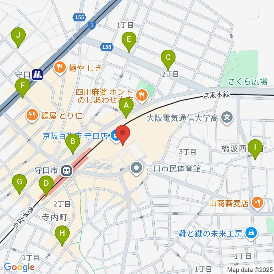 NHK文化センター 守口教室周辺のコンビニエンスストア一覧地図