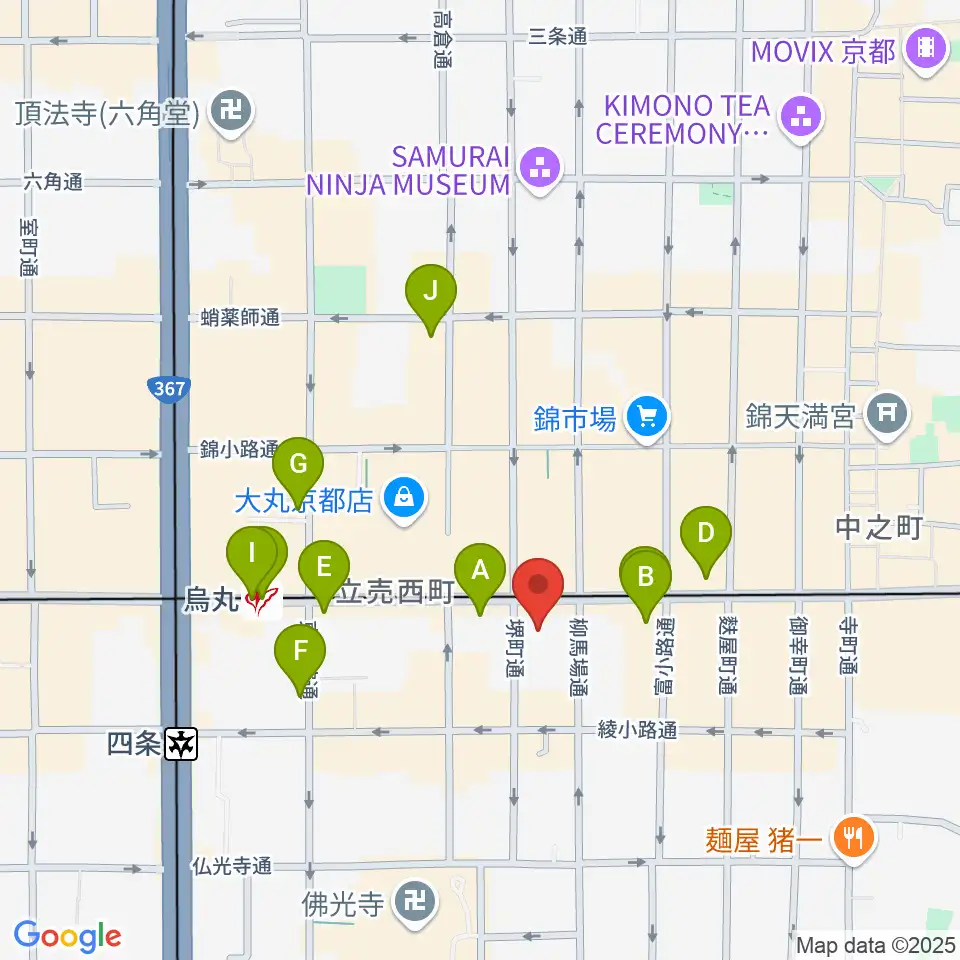 NHK文化センター京都教室周辺のコンビニエンスストア一覧地図
