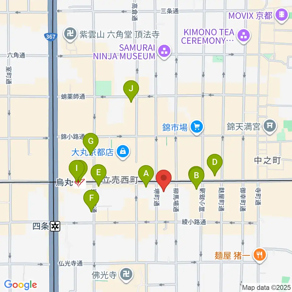NHK文化センター京都教室周辺のコンビニエンスストア一覧地図
