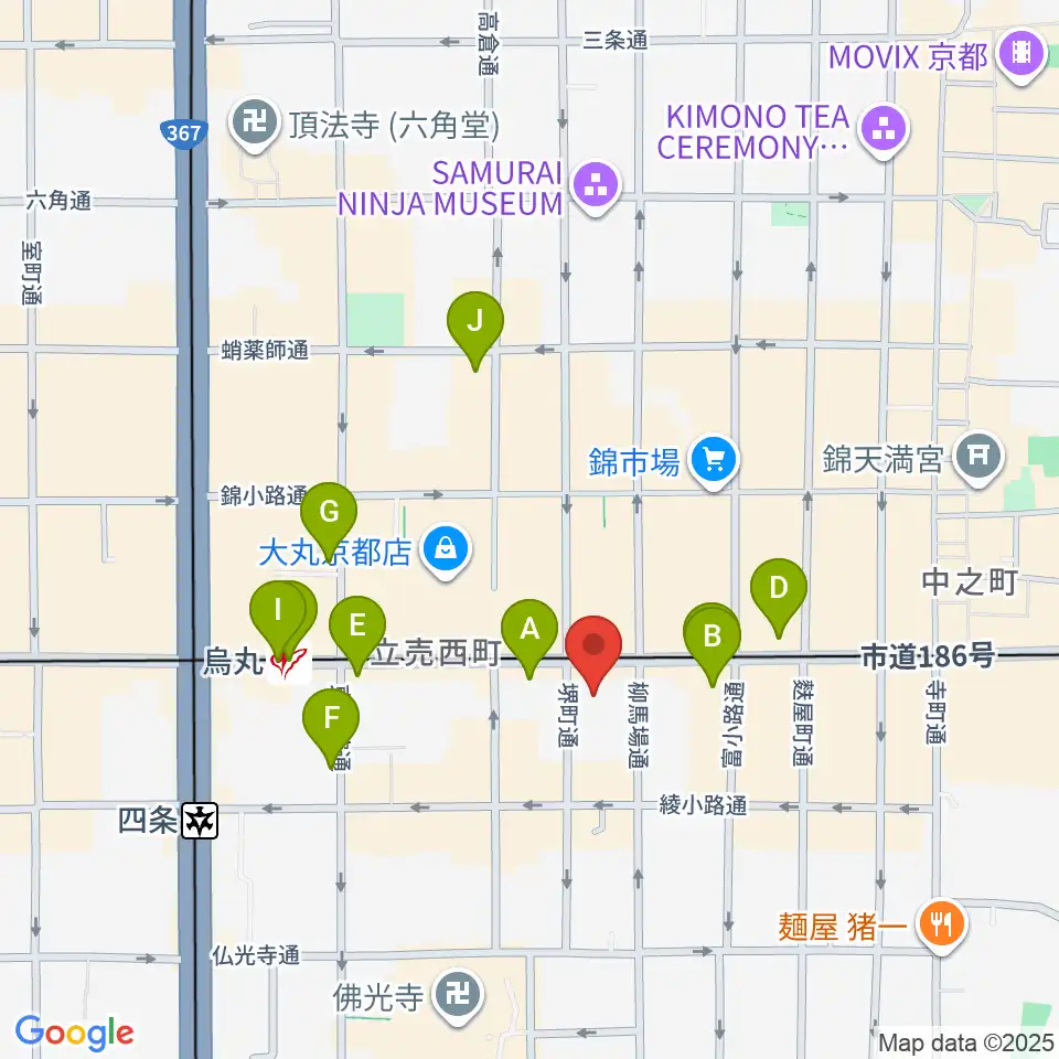 NHK文化センター京都教室周辺のコンビニエンスストア一覧地図