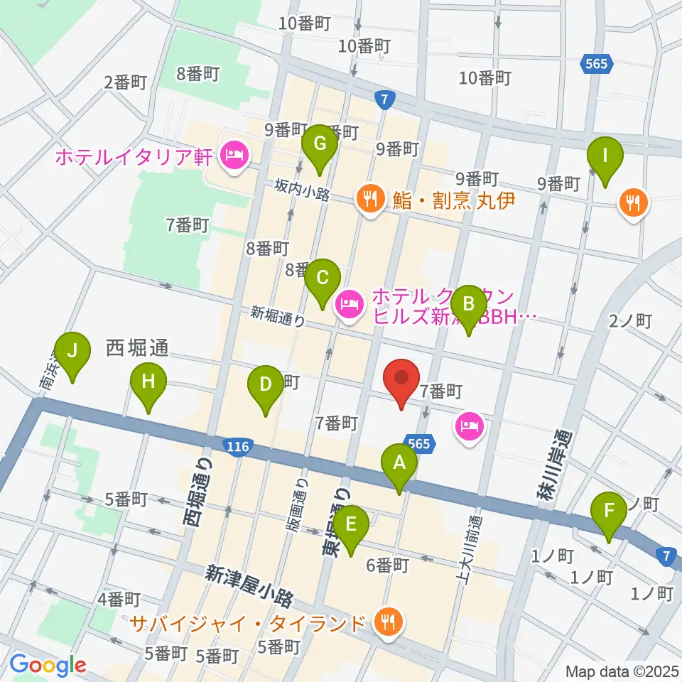 だいしほくえつホール周辺のコンビニエンスストア一覧地図