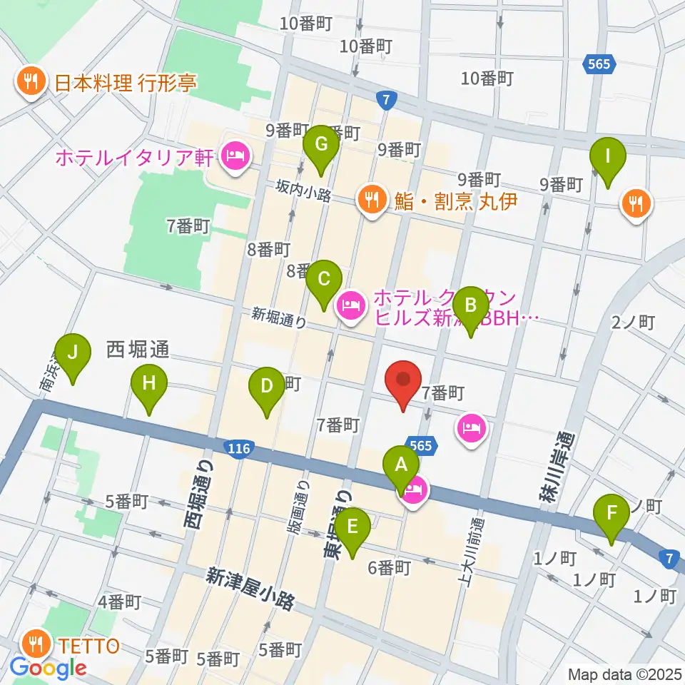 だいしほくえつホール周辺のコンビニエンスストア一覧地図
