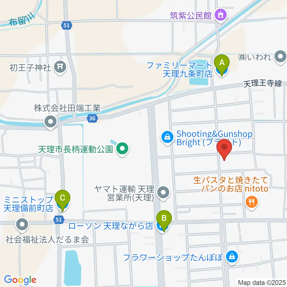 琴・三絃やまもと周辺のコンビニエンスストア一覧地図