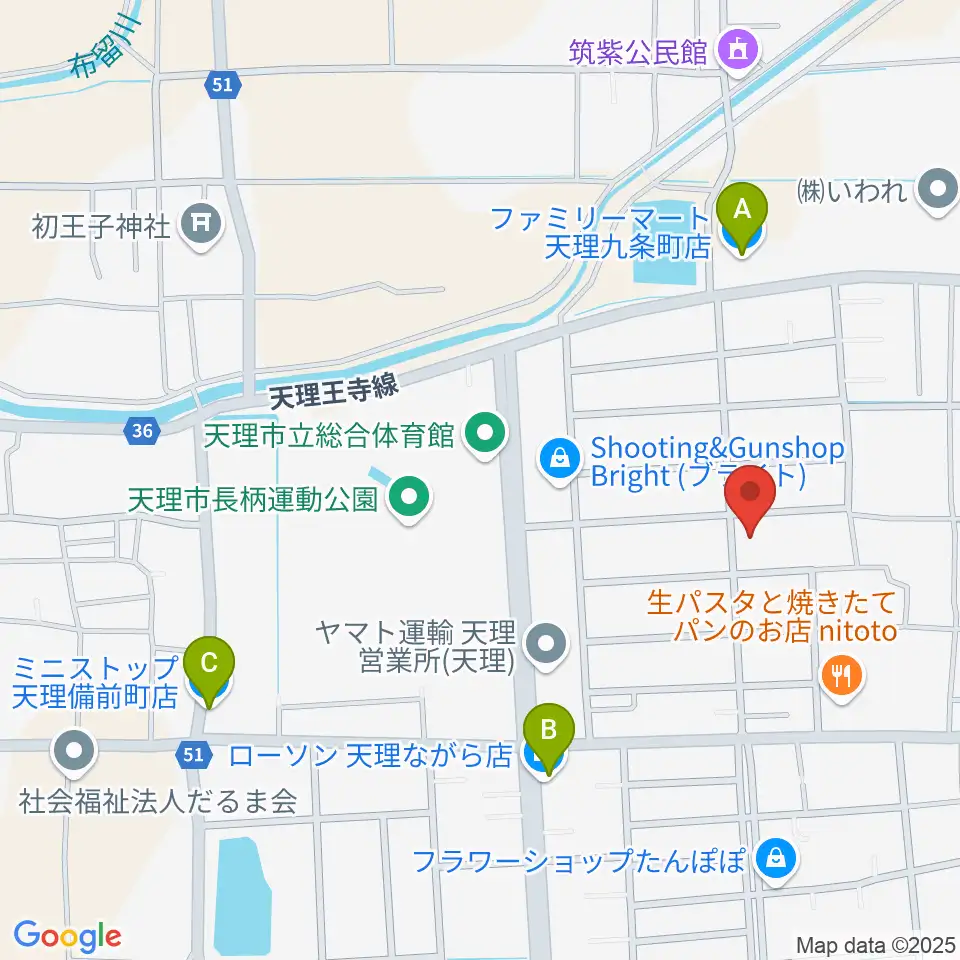 琴・三絃やまもと周辺のコンビニエンスストア一覧地図