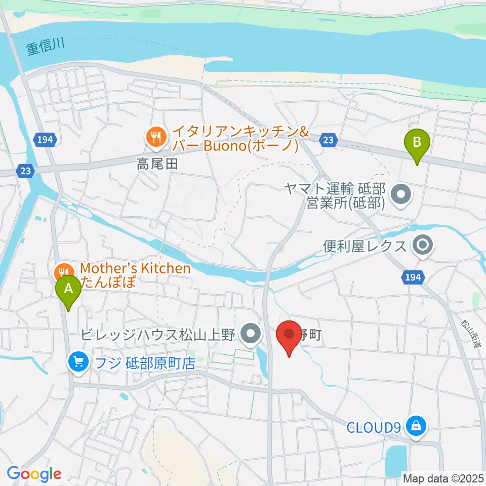 愛媛県生涯学習センター周辺のコンビニエンスストア一覧地図