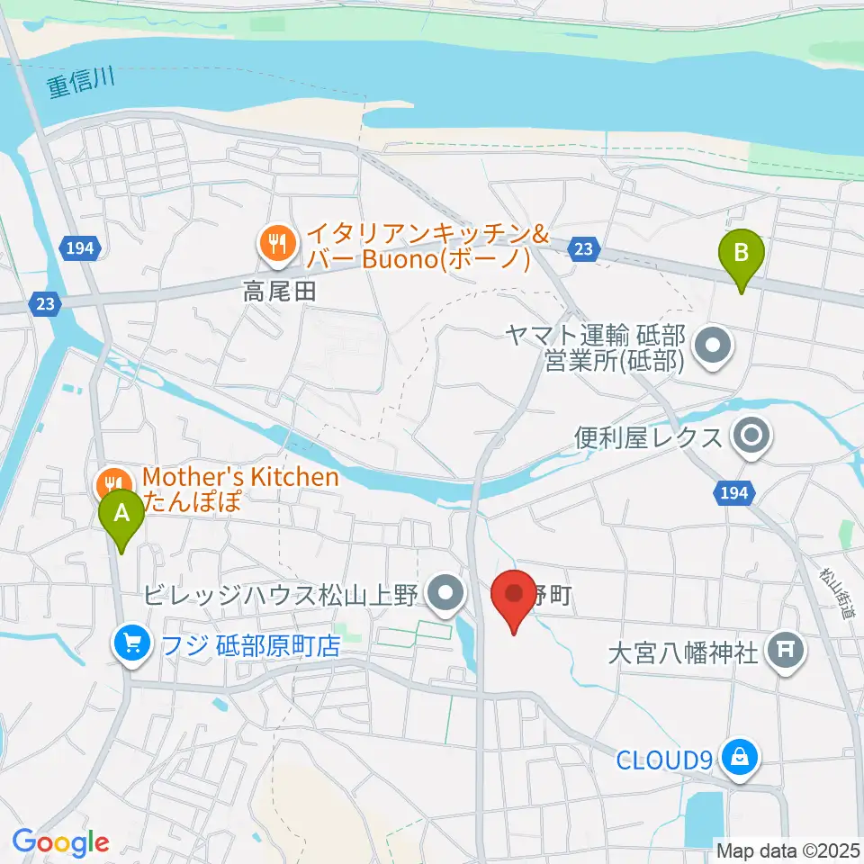 愛媛県生涯学習センター周辺のコンビニエンスストア一覧地図