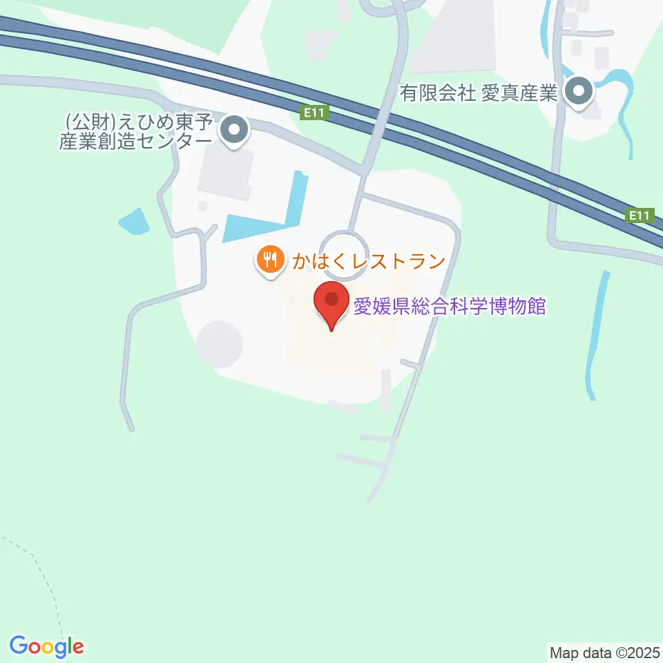 愛媛県総合科学博物館周辺のコンビニエンスストア一覧地図