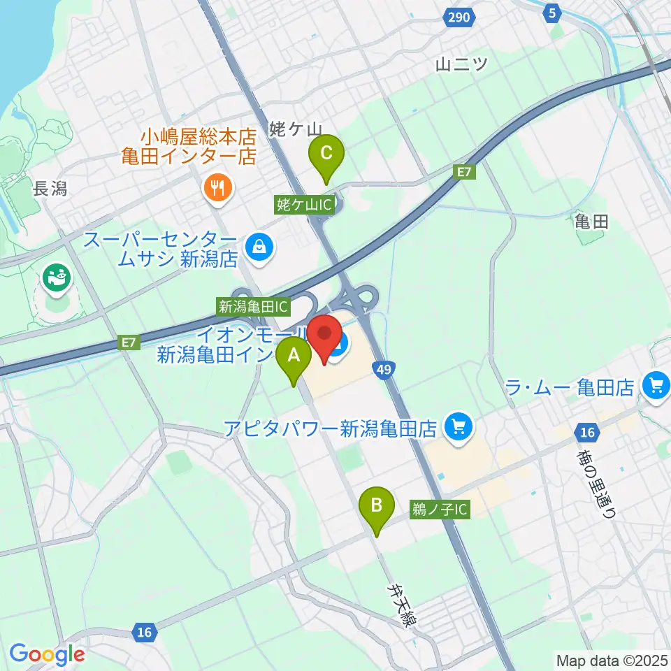 タワーレコード 新潟店周辺のコンビニエンスストア一覧地図