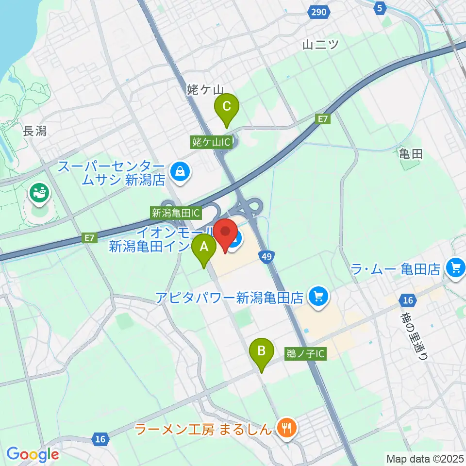 タワーレコード 新潟店周辺のコンビニエンスストア一覧地図