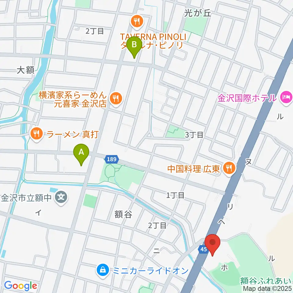 北國新聞文化センター 金沢南スタジオ周辺のコンビニエンスストア一覧地図
