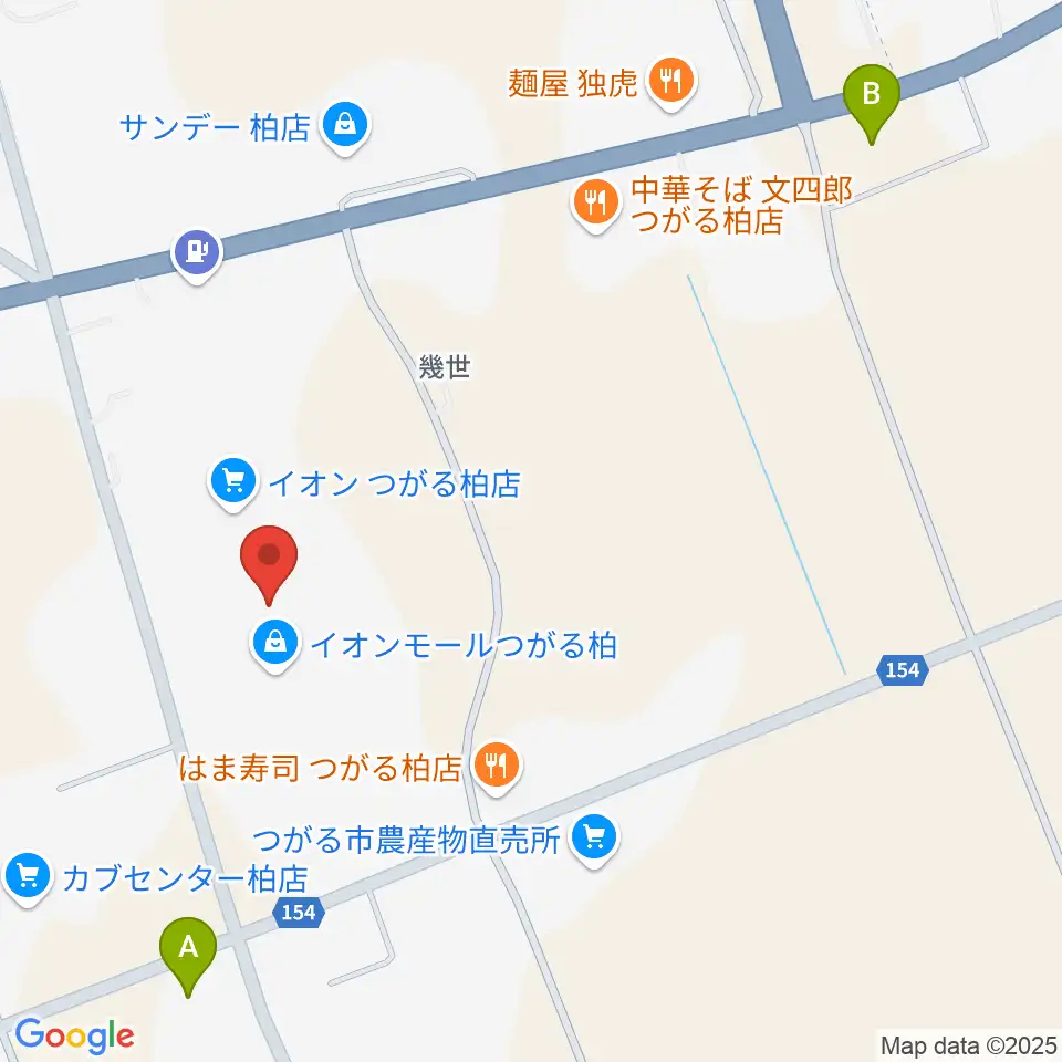 HMVイオンモールつがる柏周辺のコンビニエンスストア一覧地図