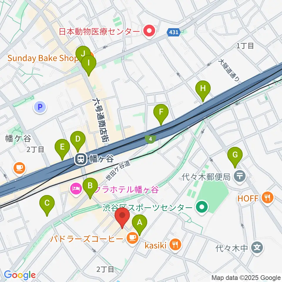 幡ヶ谷CLUB HEAVY SICK周辺のコンビニエンスストア一覧地図