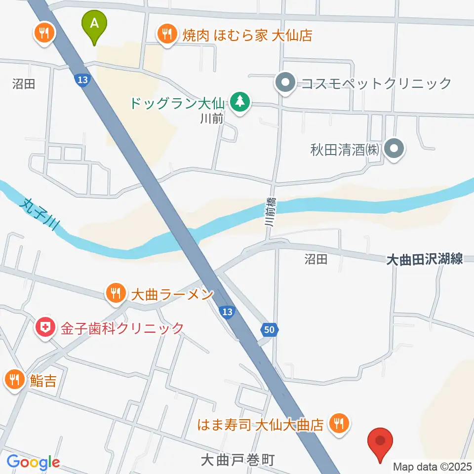 TSUTAYA 大仙店周辺のコンビニエンスストア一覧地図