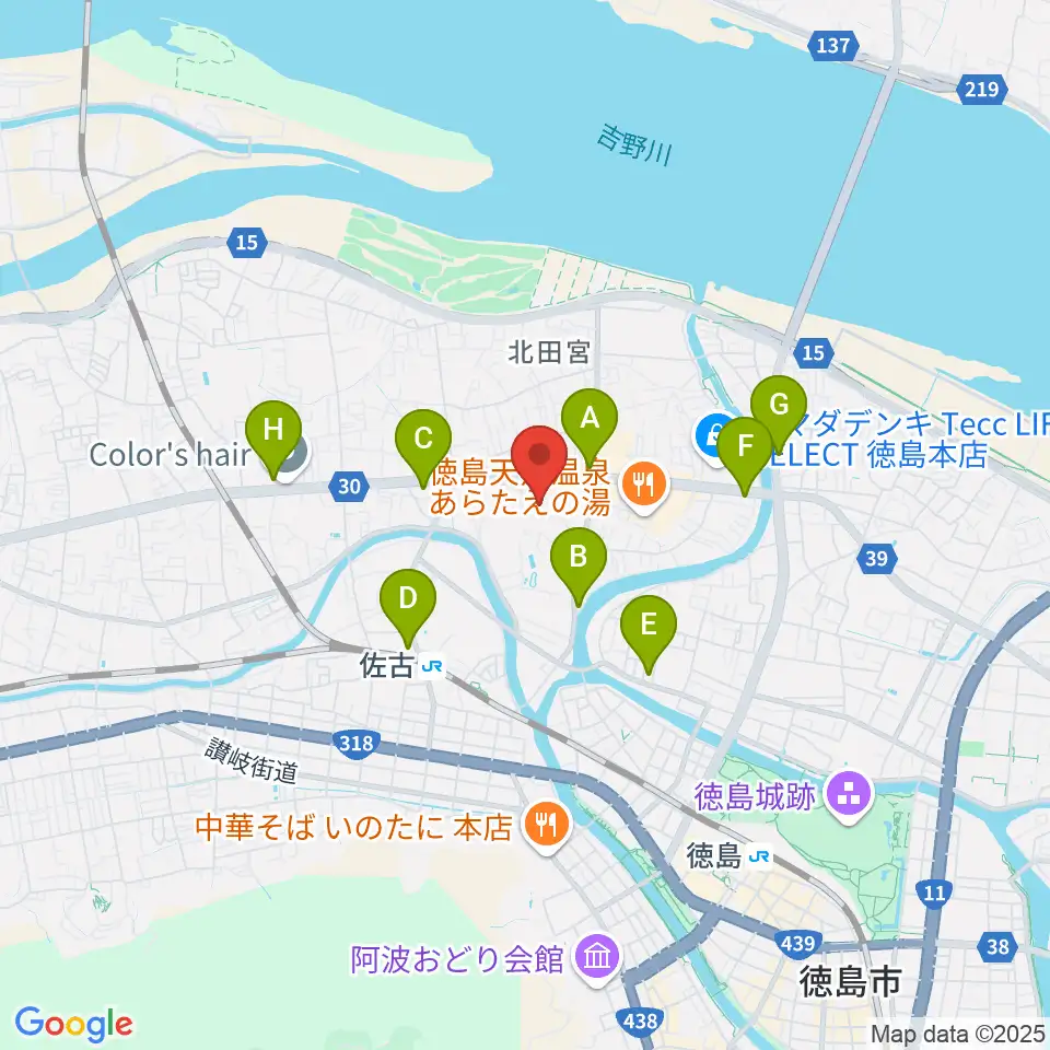 TSUTAYA 田宮店周辺のコンビニエンスストア一覧地図