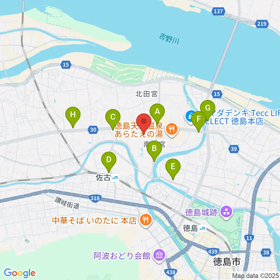 TSUTAYA 田宮店周辺のコンビニエンスストア一覧地図