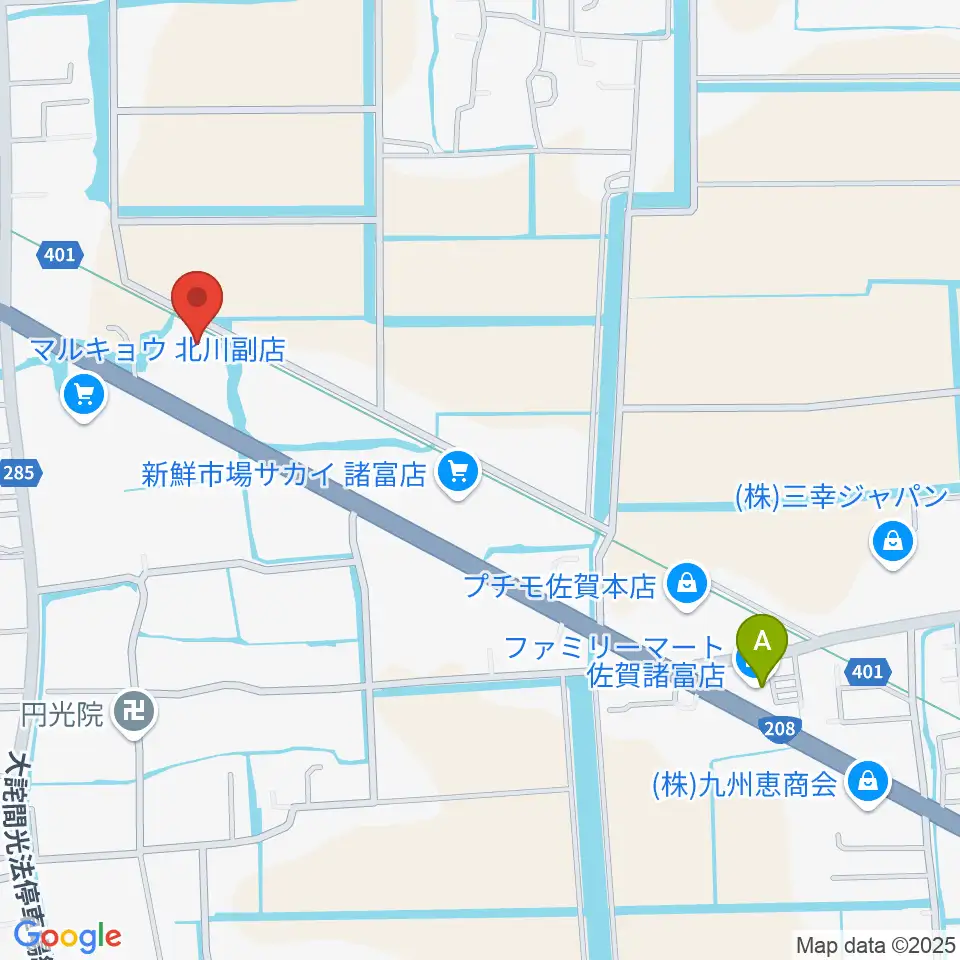 ゲオ佐賀北川副店周辺のコンビニエンスストア一覧地図