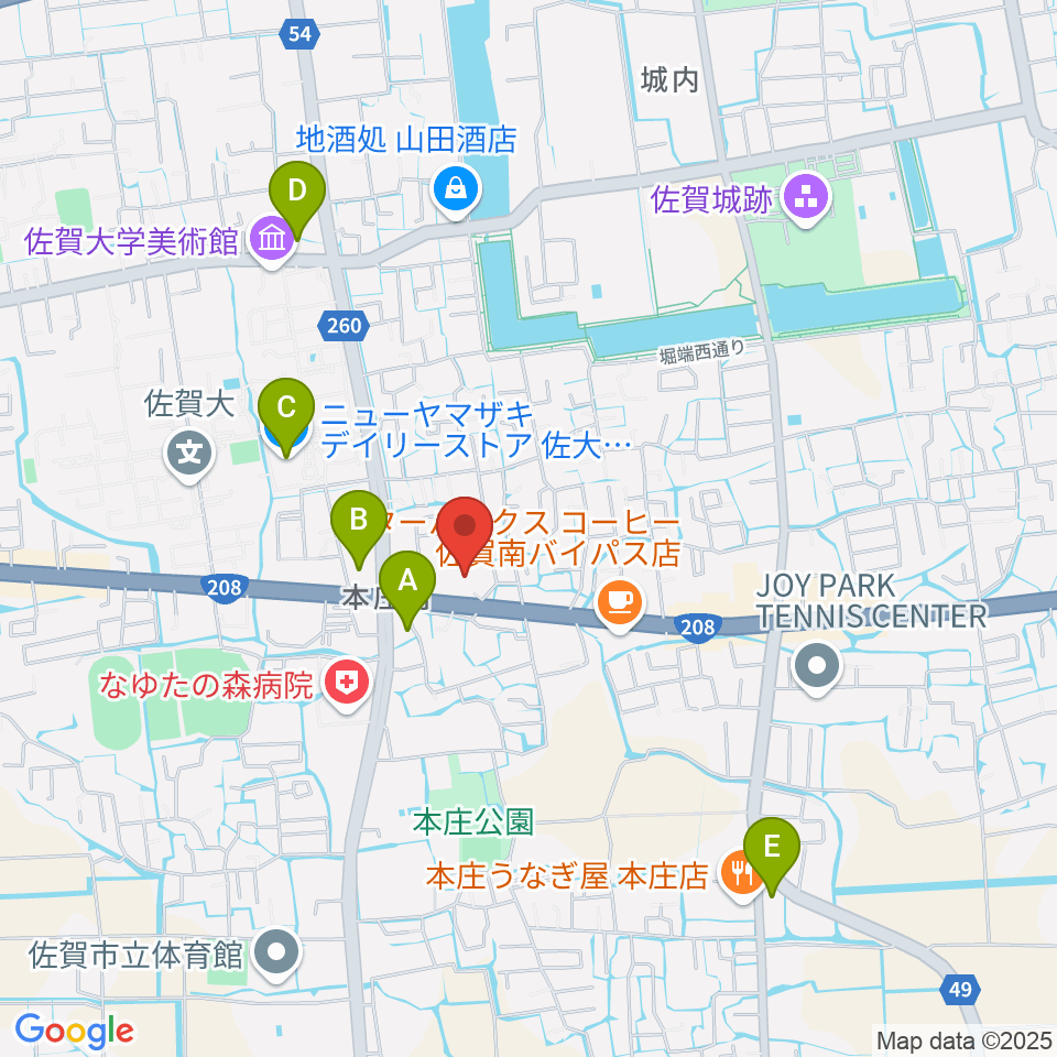 ゲオ佐賀南部バイパス店周辺のコンビニエンスストア一覧地図