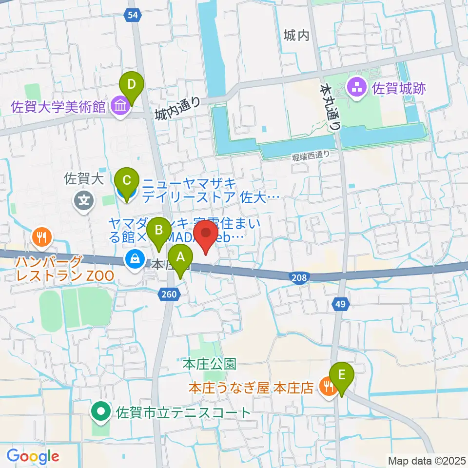 ゲオ佐賀南部バイパス店周辺のコンビニエンスストア一覧地図