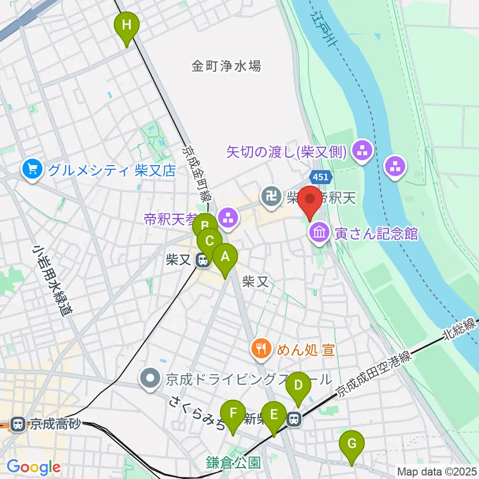 山本亭周辺のコンビニエンスストア一覧地図