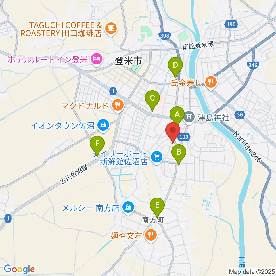 TSUTAYA 佐沼店周辺のコンビニエンスストア一覧地図