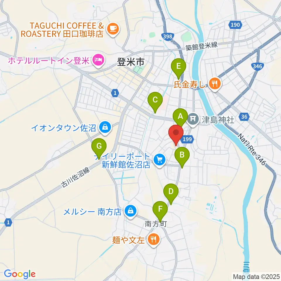 TSUTAYA 佐沼店周辺のコンビニエンスストア一覧地図
