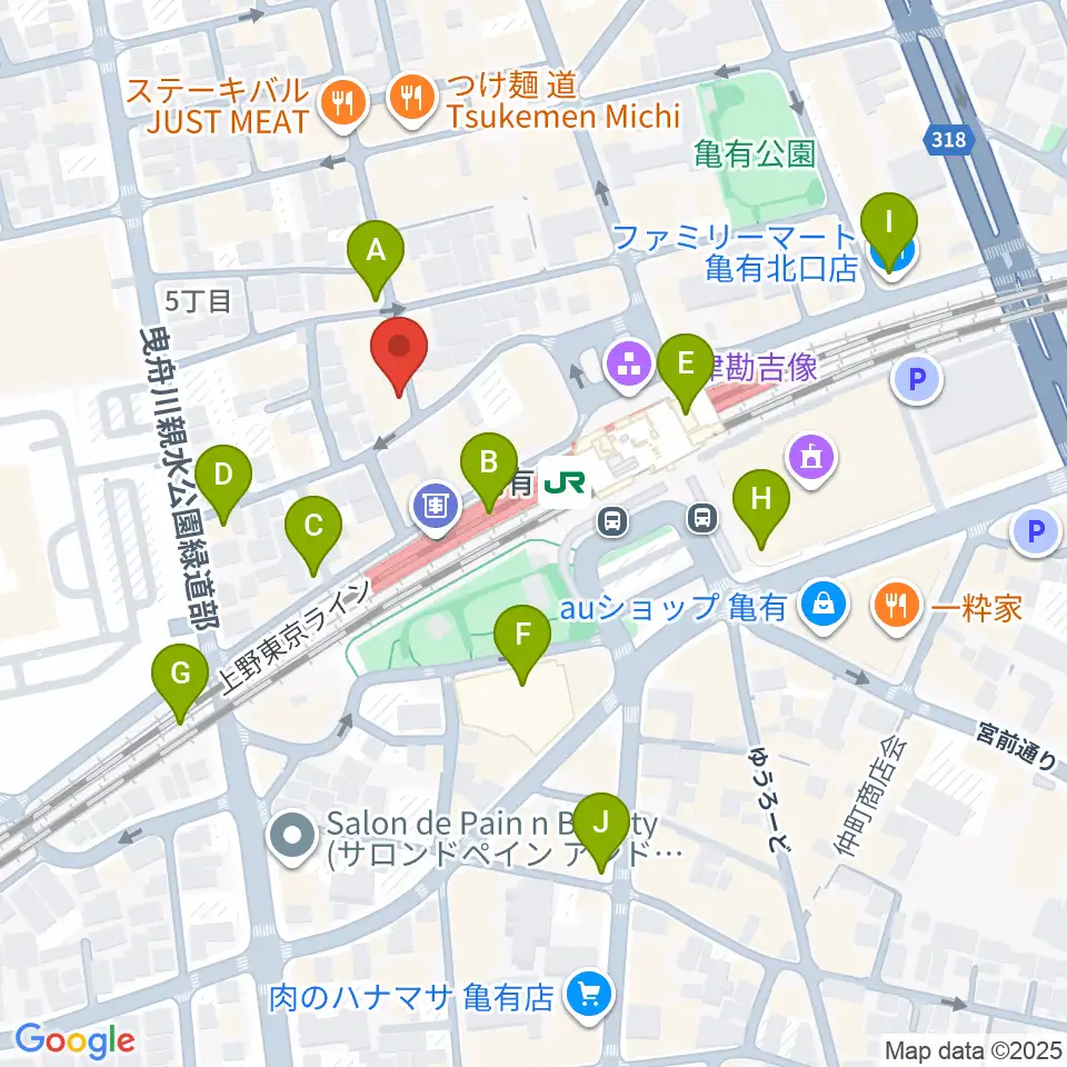 ラクシーボーカルスクール周辺のコンビニエンスストア一覧地図