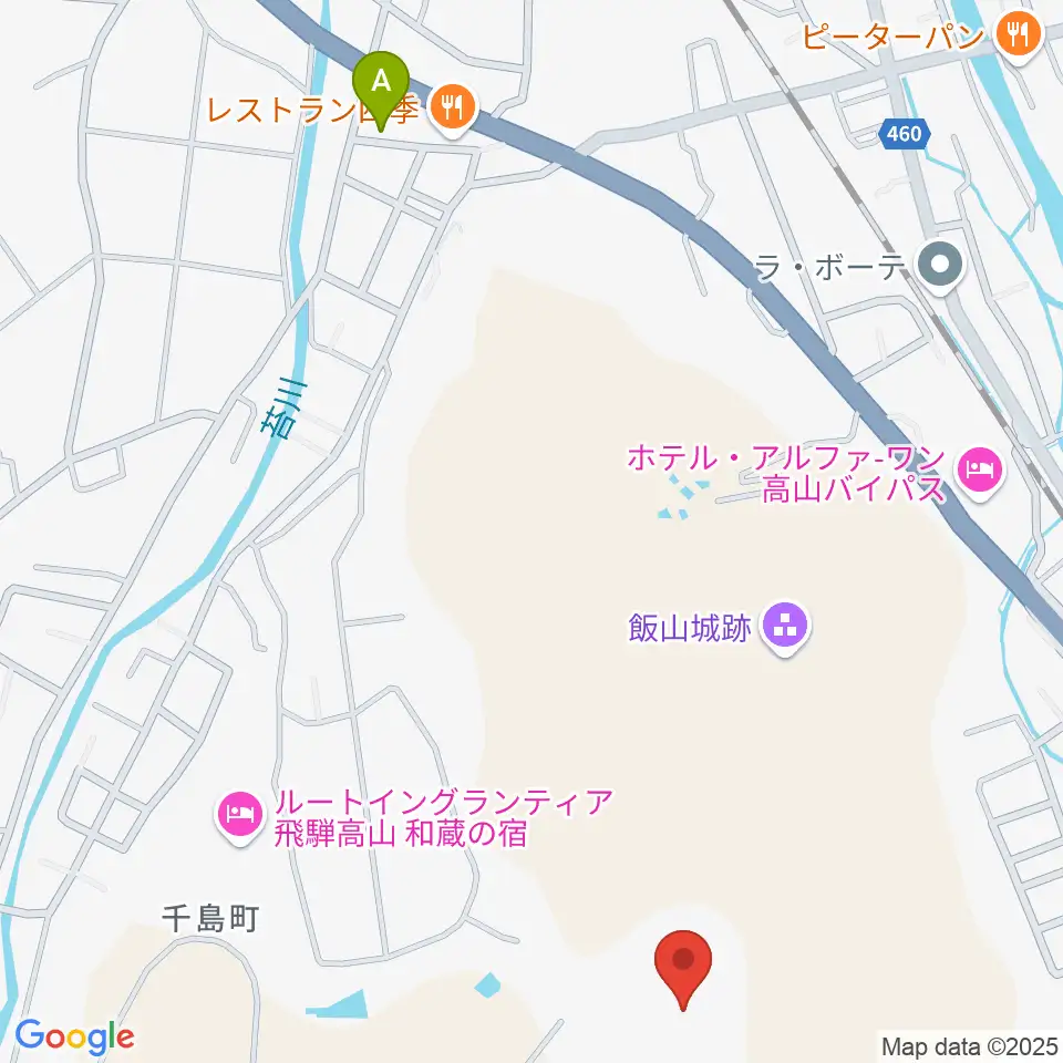 飛騨コンベンションホール周辺のコンビニエンスストア一覧地図