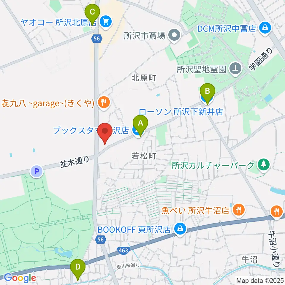 ピアノ教室Carol周辺のコンビニエンスストア一覧地図