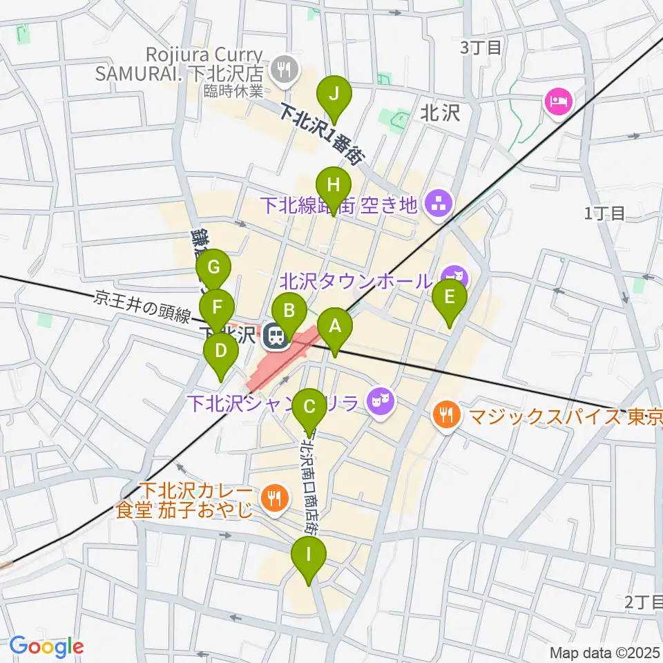 OFF・OFFシアター周辺のコンビニエンスストア一覧地図