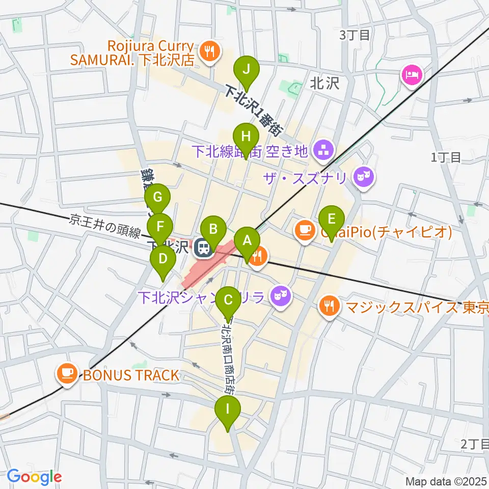 OFF・OFFシアター周辺のコンビニエンスストア一覧地図