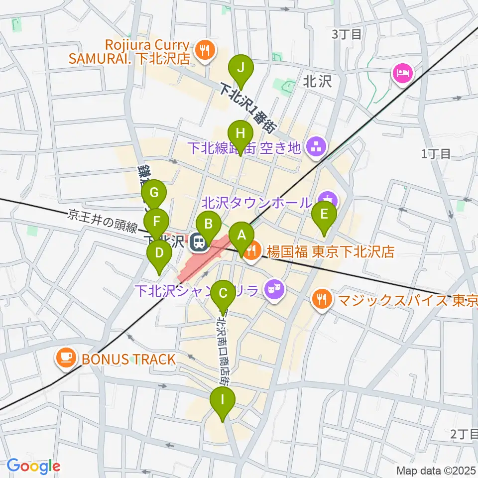 OFF・OFFシアター周辺のコンビニエンスストア一覧地図